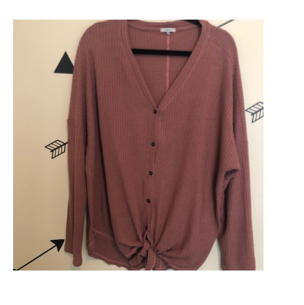 Dark Mauve Button Down - image 1